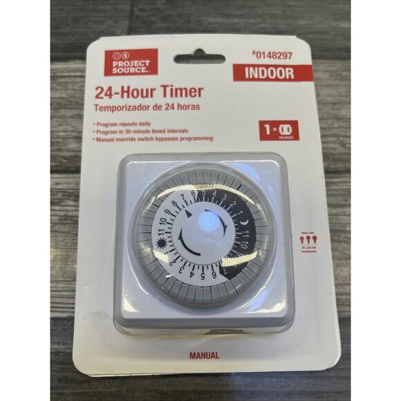 Project Source LOT OF 2, 24-Hour Indoor Timer #0148297. {75}. - Picture 3 of 11